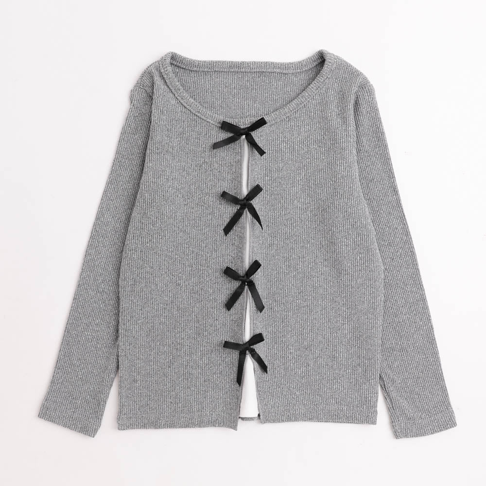 フロントリボデザイントップス