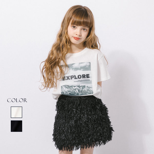 【綿100％/吸水速乾】モノクロフォトプリントTシャツ