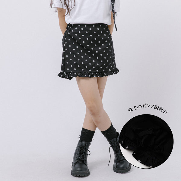 ポルカドットフリルショートパンツ